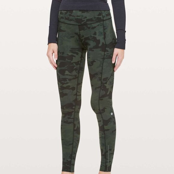 Lululemon Camo Fast & Free Full Length Tight *Nulux 28" Size 4 - Picture 2 of 8